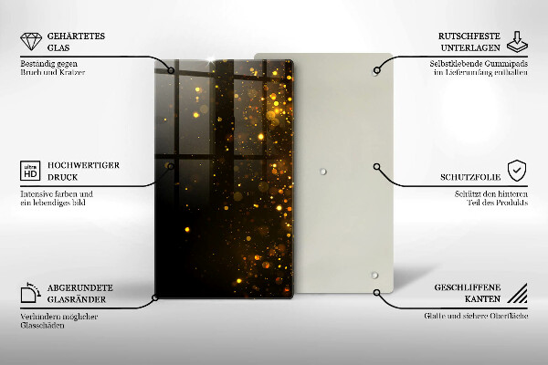 Kryt na varnou desku Zlaté třpytky