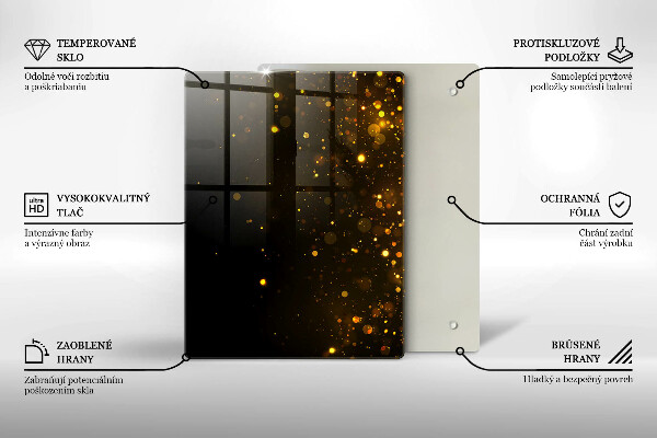 Kryt na varnou desku Zlaté třpytky