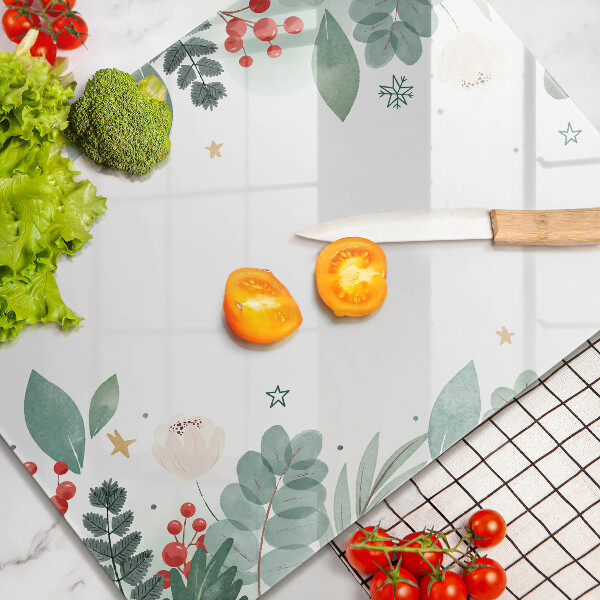 Sklo za sporák Akvarel listy