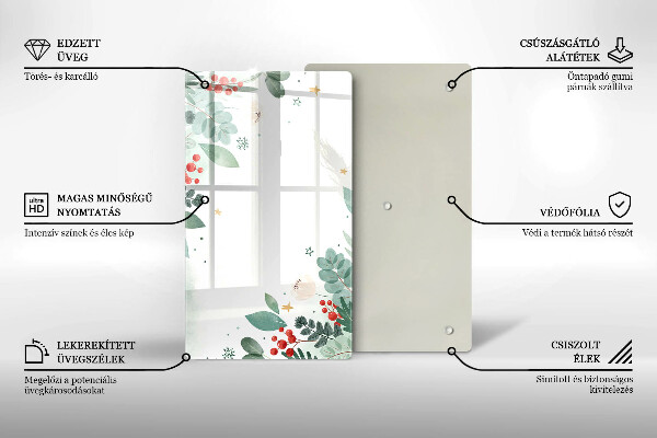 Sklo za sporák Akvarel listy