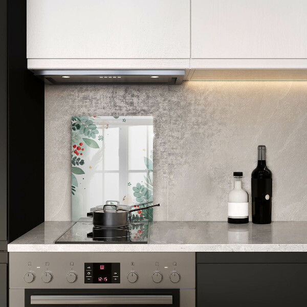 Sklo za sporák Akvarel listy