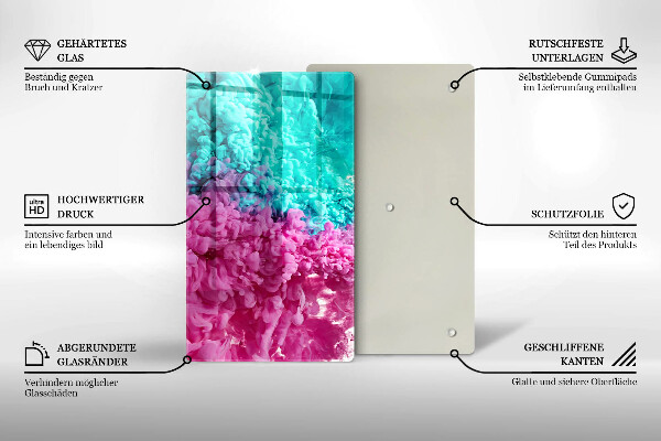 Kryt na varnou desku Tyrkysově růžový kouř