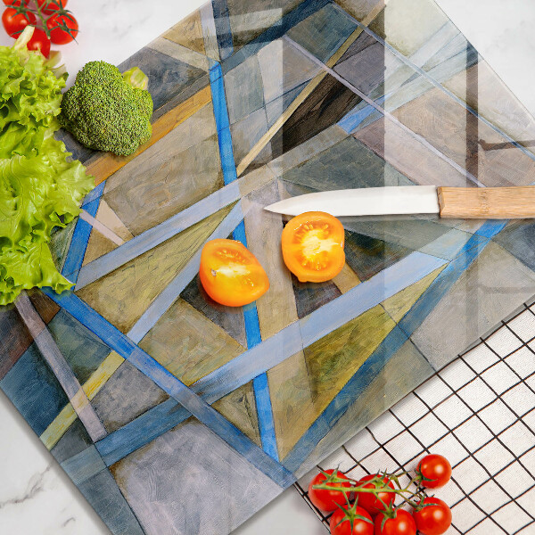 Sklo za sporák Malované čáry abstrakce