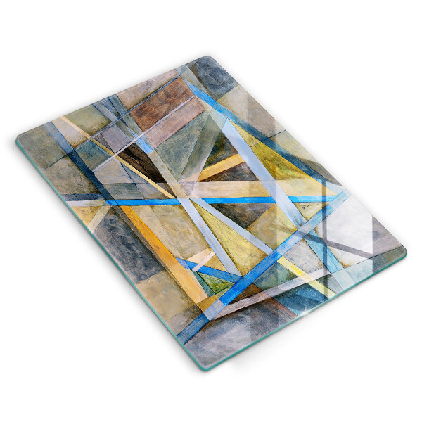 Sklo za sporák Malované čáry abstrakce