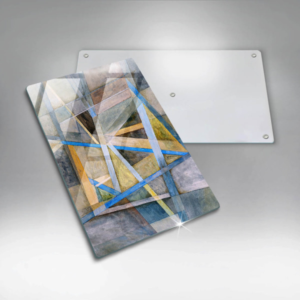 Sklo za sporák Malované čáry abstrakce