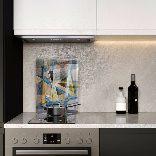 Sklo za sporák Malované čáry abstrakce