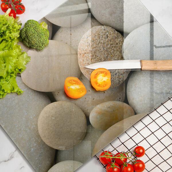 Sklo za sporák Vzor oválných kamenů