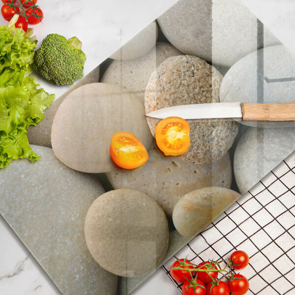 Sklo za sporák Vzor oválných kamenů