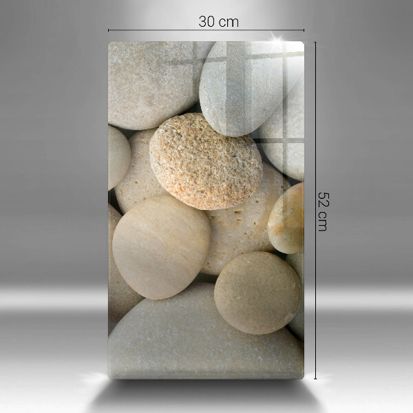 Sklo za sporák Vzor oválných kamenů