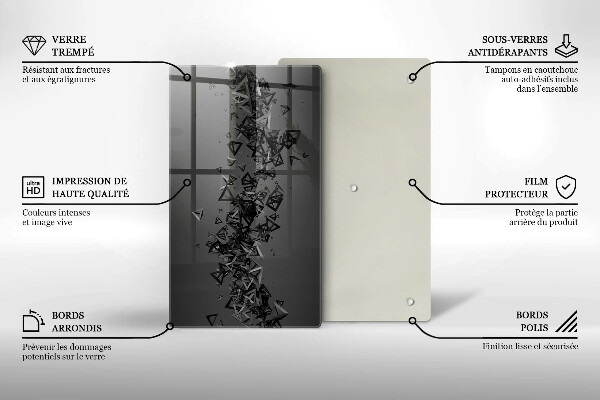 Kryt na varnou desku Abstraktní 3d tvary