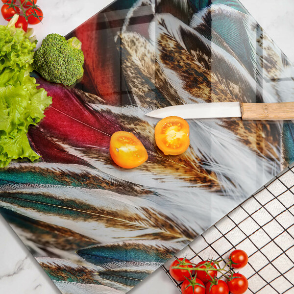 Kryt na varnou desku Boho ptačí peří