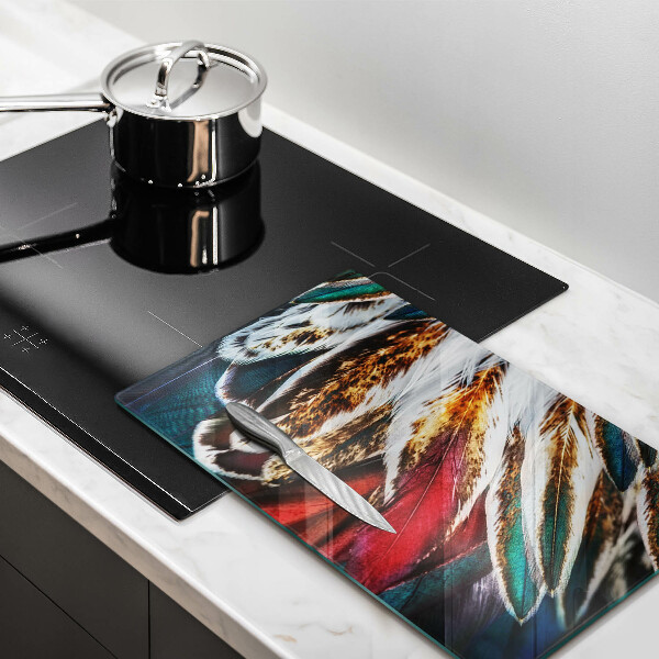 Kryt na varnou desku Boho ptačí peří