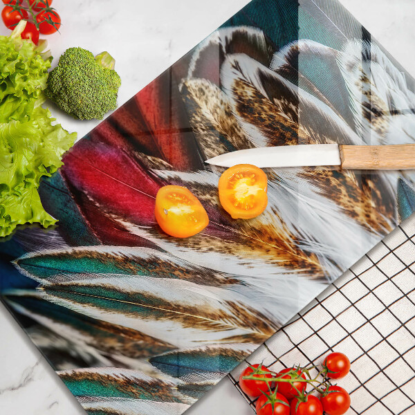 Kryt na varnou desku Boho ptačí peří