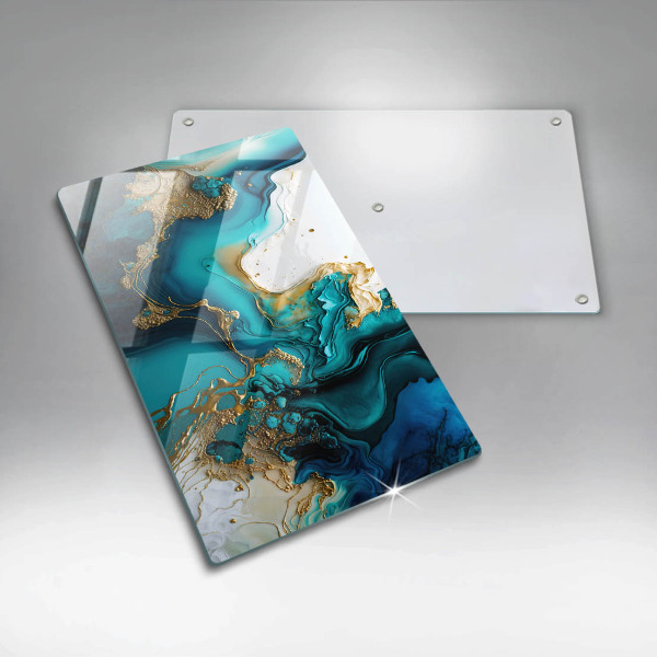 Kryt na varnou desku Tyrkysová abstrakce