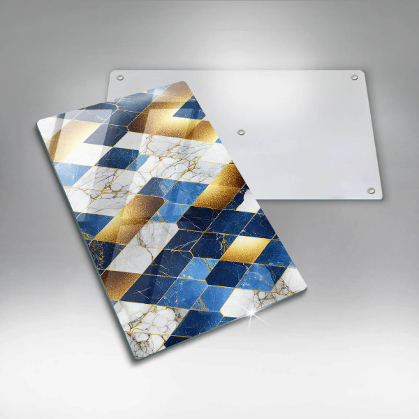 Kryt na varnou desku Zlaté mramorové kosočtverce