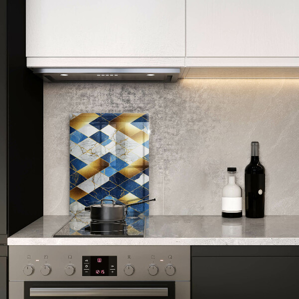 Kryt na varnou desku Zlaté mramorové kosočtverce