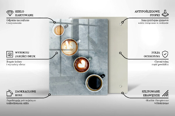 Kryt na varnou desku Kuchyně - hrnky na kávu