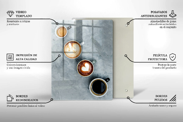 Kryt na varnou desku Kuchyně - hrnky na kávu