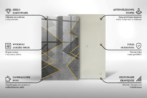 Kryt na varnou desku Ostré tvary
