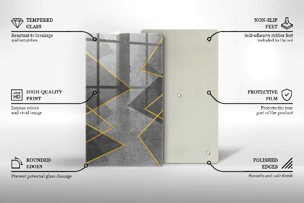Kryt na varnou desku Ostré tvary