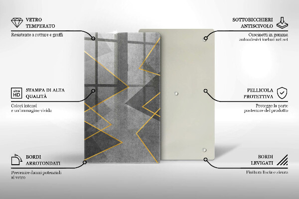 Kryt na varnou desku Ostré tvary