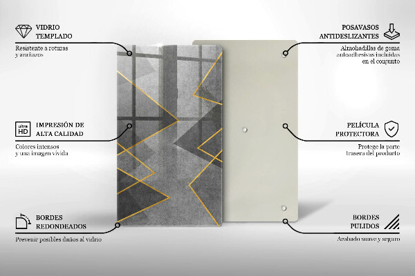 Kryt na varnou desku Ostré tvary
