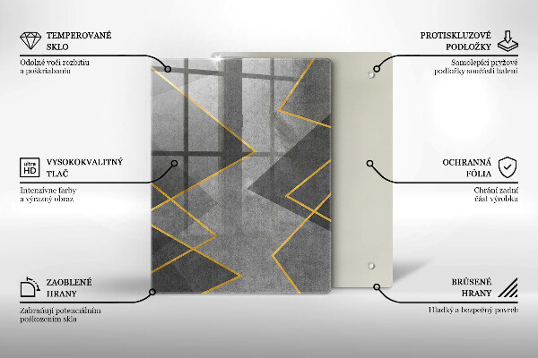 Kryt na varnou desku Ostré tvary