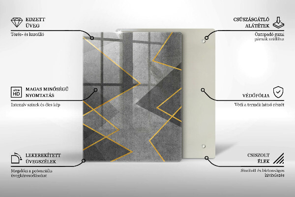 Kryt na varnou desku Ostré tvary