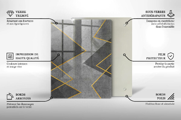Kryt na varnou desku Ostré tvary
