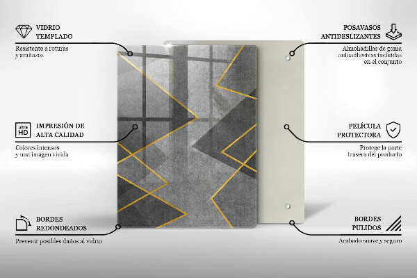 Kryt na varnou desku Ostré tvary