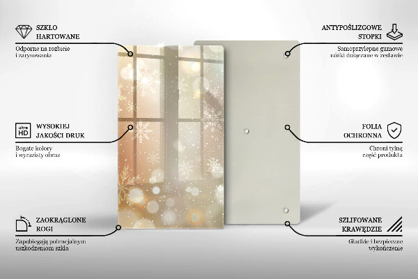 Kryt na varnou desku Sněhové vločky