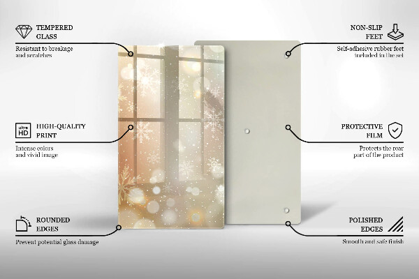 Kryt na varnou desku Sněhové vločky