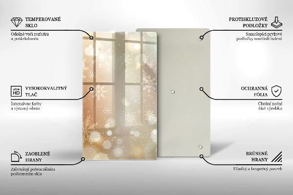 Kryt na varnou desku Sněhové vločky