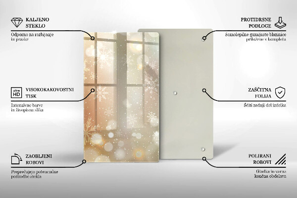 Kryt na varnou desku Sněhové vločky