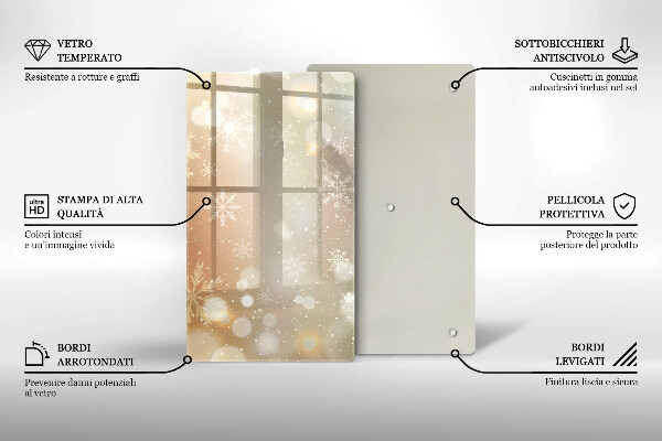 Kryt na varnou desku Sněhové vločky