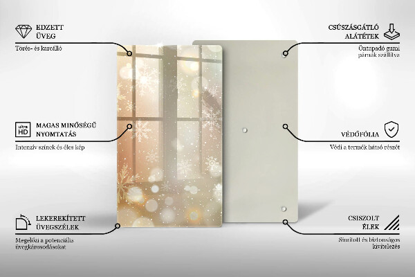 Kryt na varnou desku Sněhové vločky