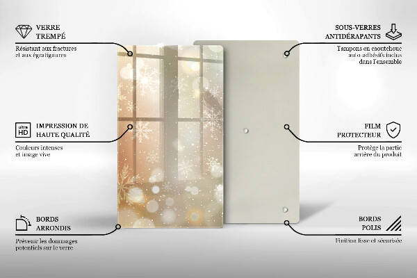 Kryt na varnou desku Sněhové vločky