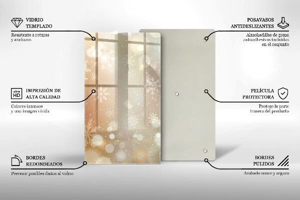 Kryt na varnou desku Sněhové vločky