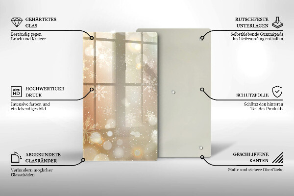 Kryt na varnou desku Sněhové vločky