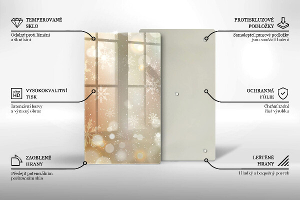 Kryt na varnou desku Sněhové vločky