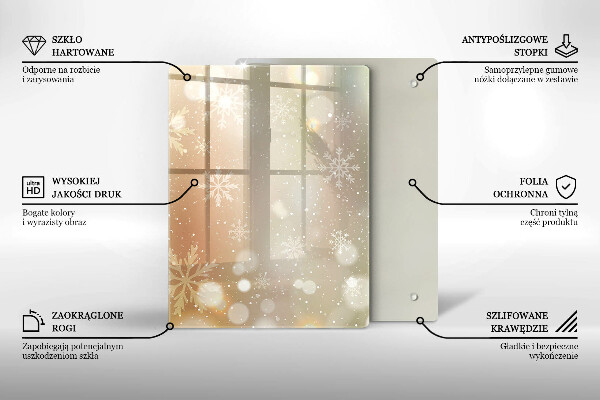 Kryt na varnou desku Sněhové vločky