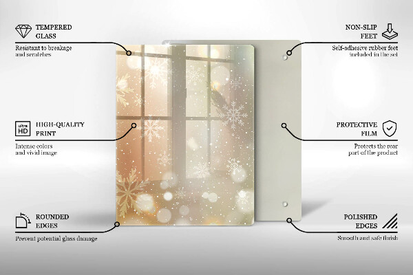 Kryt na varnou desku Sněhové vločky