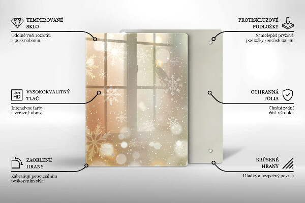 Kryt na varnou desku Sněhové vločky