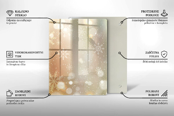 Kryt na varnou desku Sněhové vločky