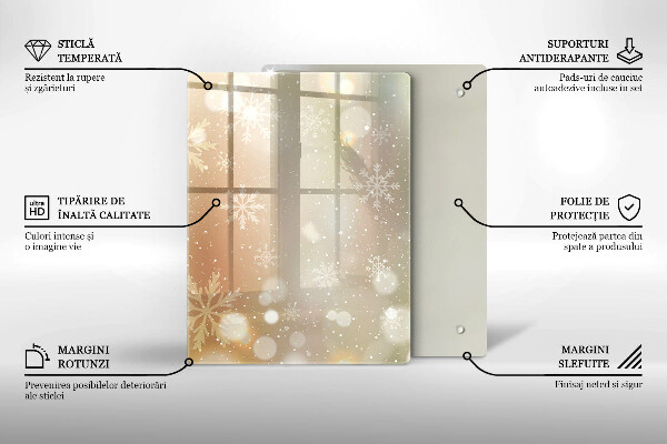 Kryt na varnou desku Sněhové vločky