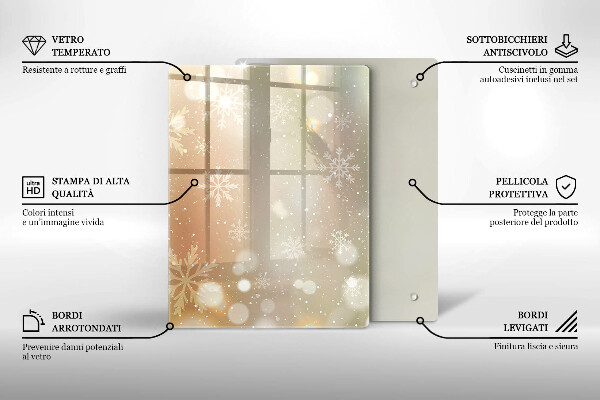 Kryt na varnou desku Sněhové vločky