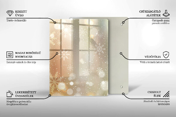 Kryt na varnou desku Sněhové vločky