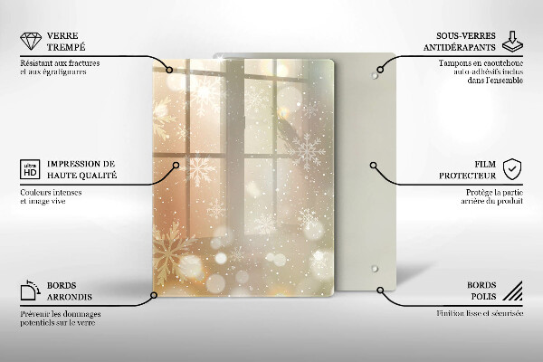 Kryt na varnou desku Sněhové vločky