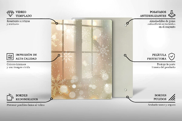 Kryt na varnou desku Sněhové vločky