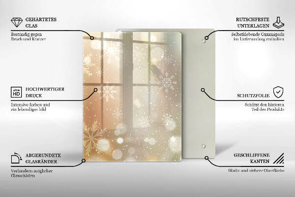 Kryt na varnou desku Sněhové vločky